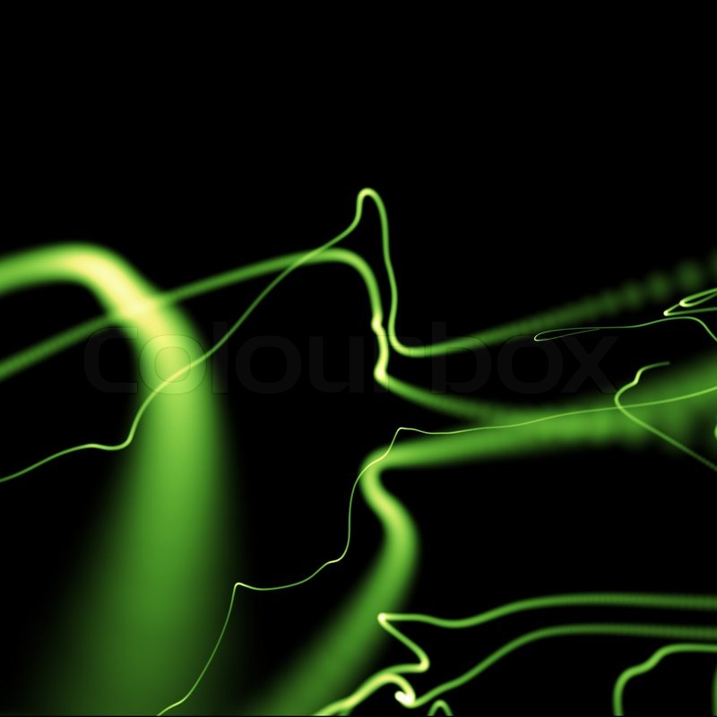 Cool Neon Green Background Bright Wavy Smooth