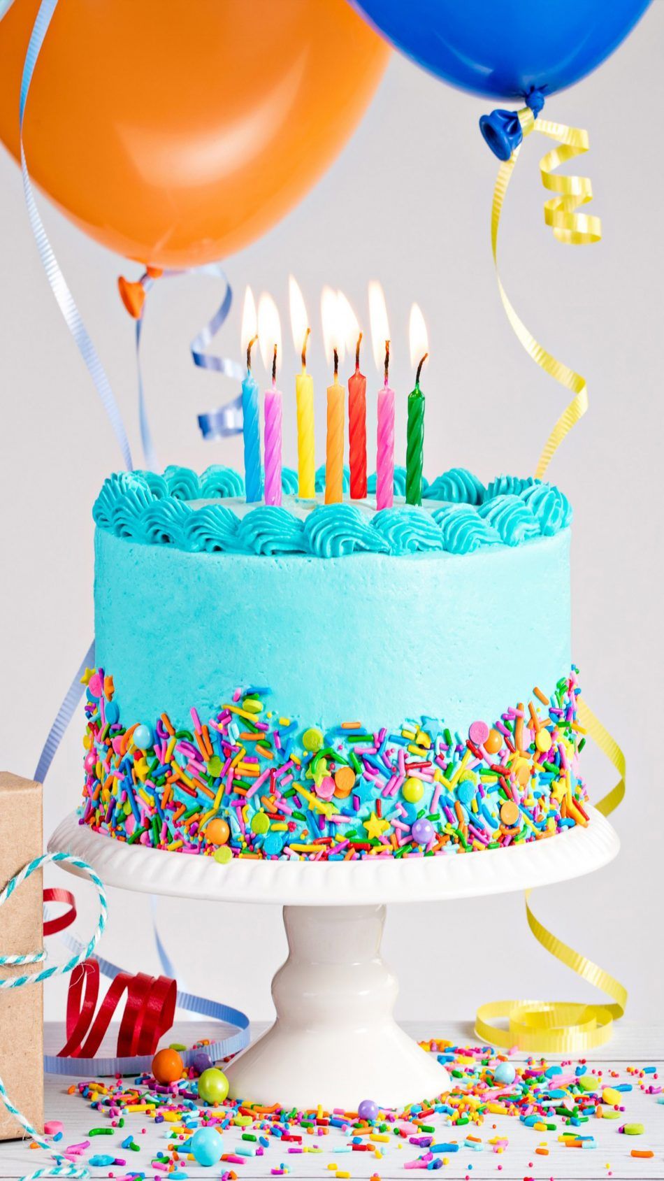 BirtHDay Cake Balloon Gift 4k Ultra HD Mobile Wallpaper Happy
