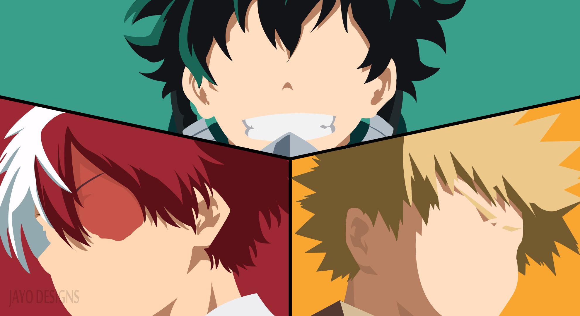 Bnha Deku Bakugou And Todoroki Wallpaper On