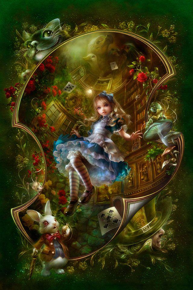 Alice in Wonderland iphone 4S wallpaper 640x960 iPhone 4s Wallpapers