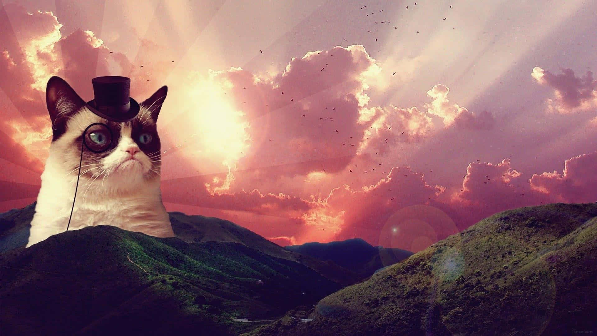 Grumpy Cat Background Wallpaper