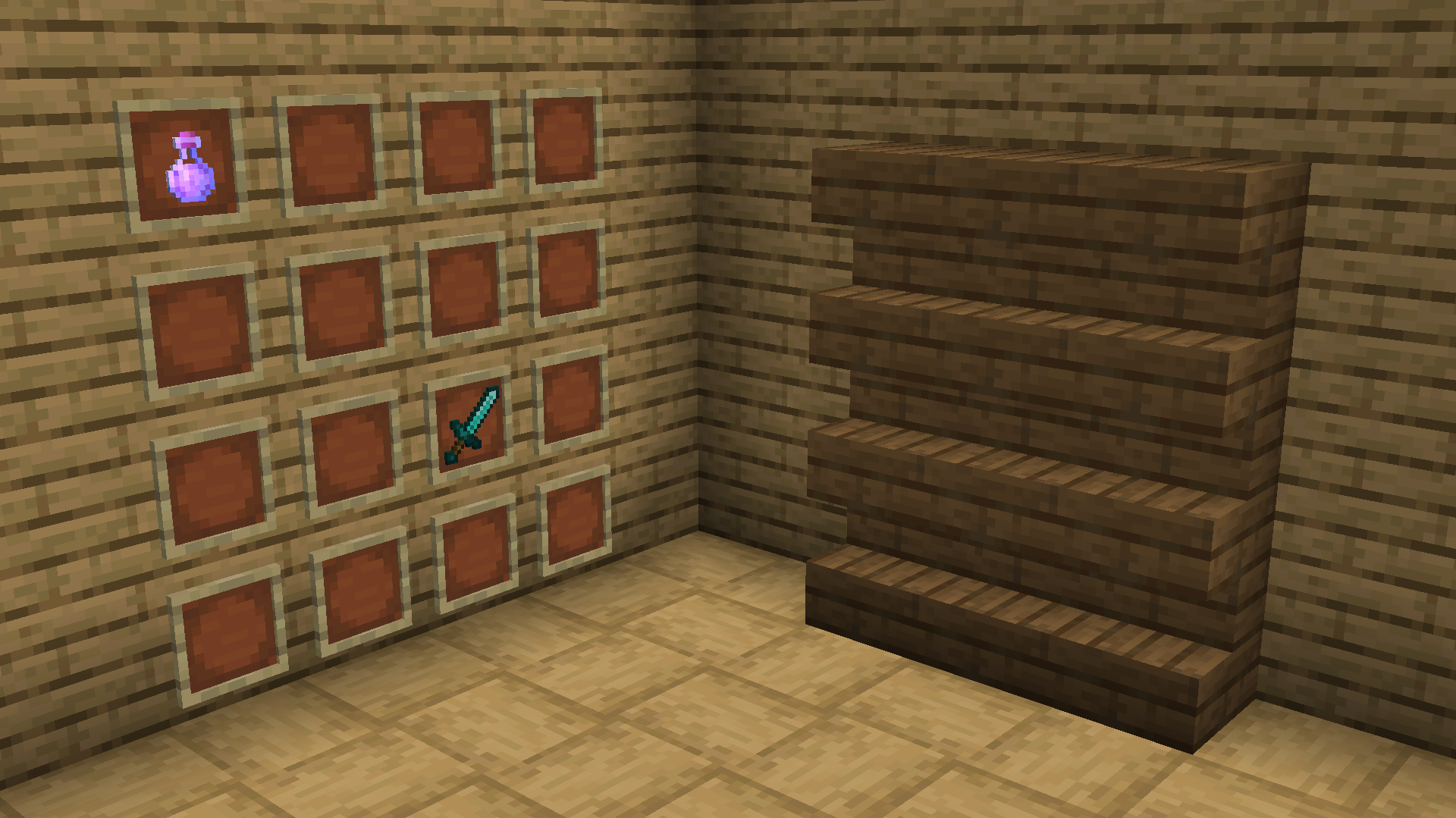 Minecraft Shelf Wallpaper For All Your