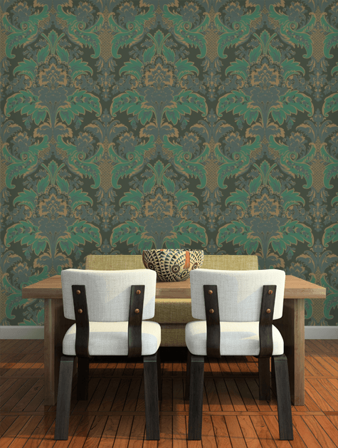 Cole And Son Aldwych Wallpaper Green