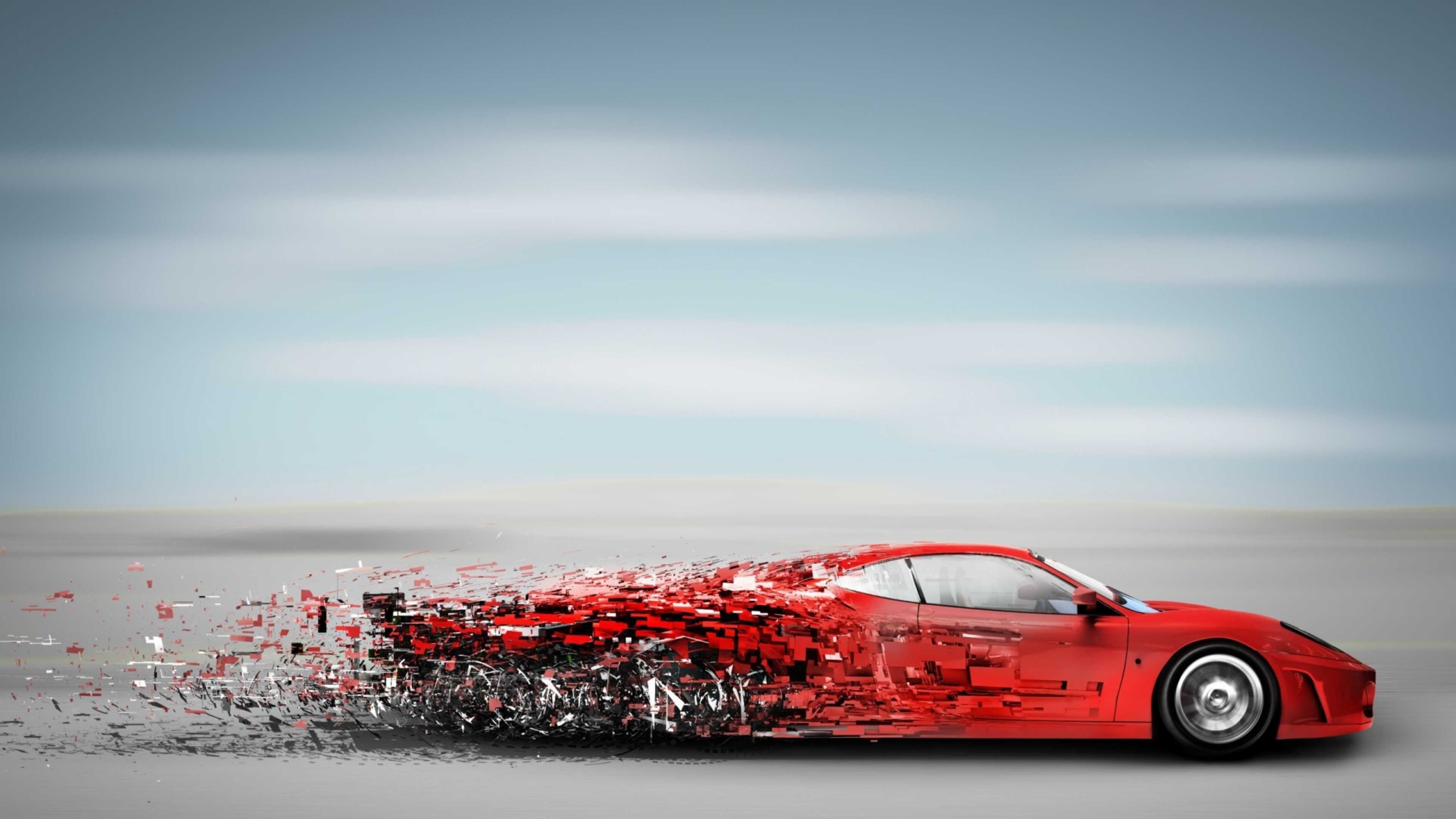 Speed Car Abstract Art K Wallpaper 4k