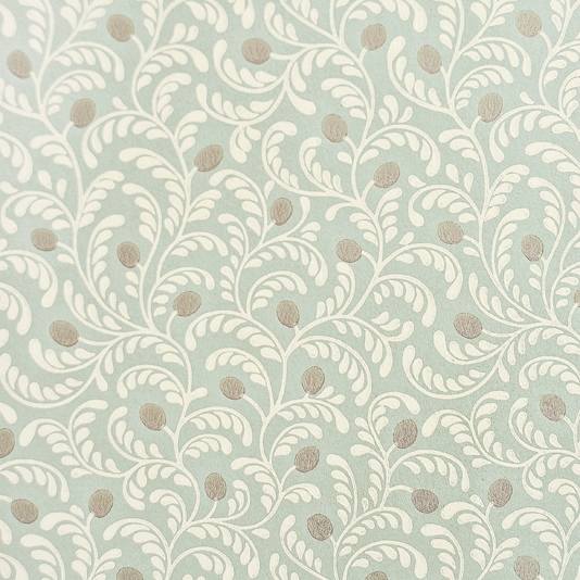 Myrtle Floral Wallpaper Aqua wallpaper with small design floral print