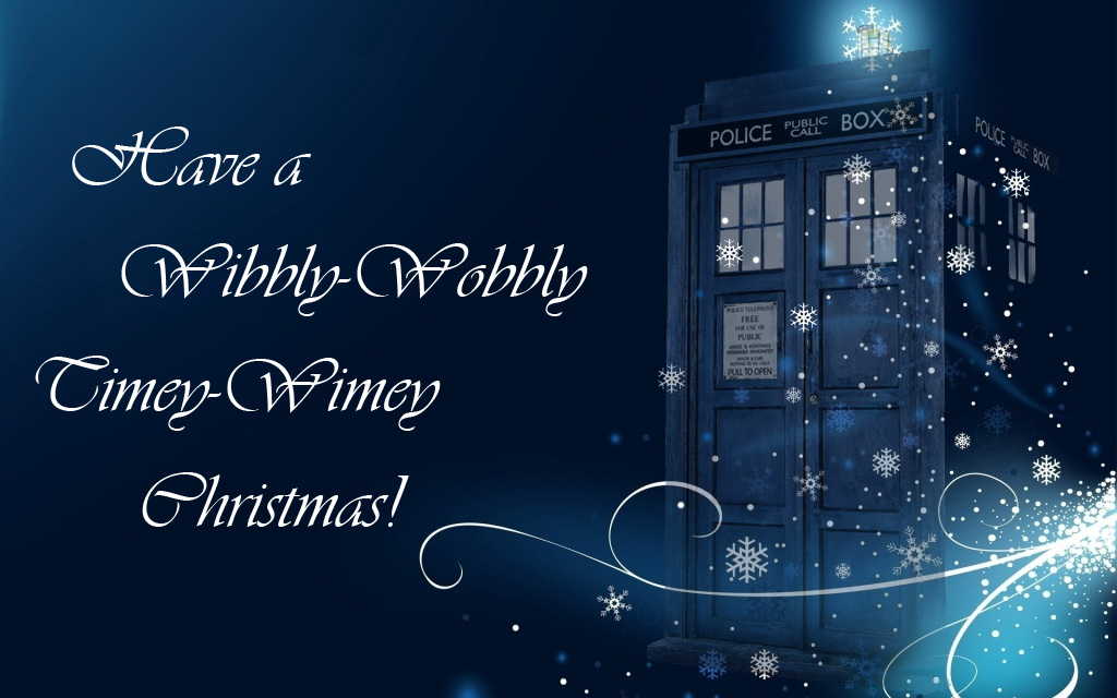 Wibbly Wobbly Timey Wimey Doctor Who Wallpaper