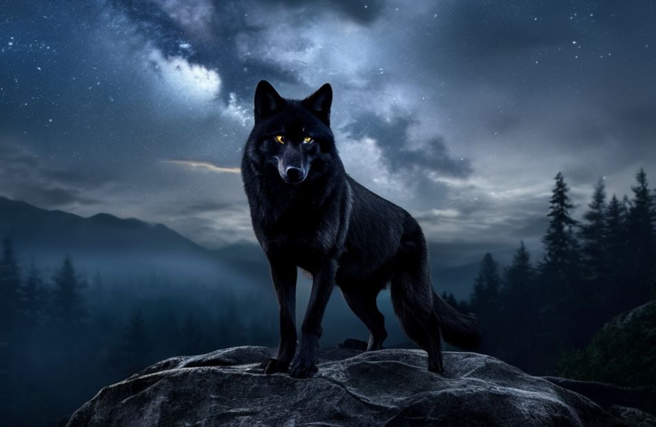 Black Wolf Wallpaper