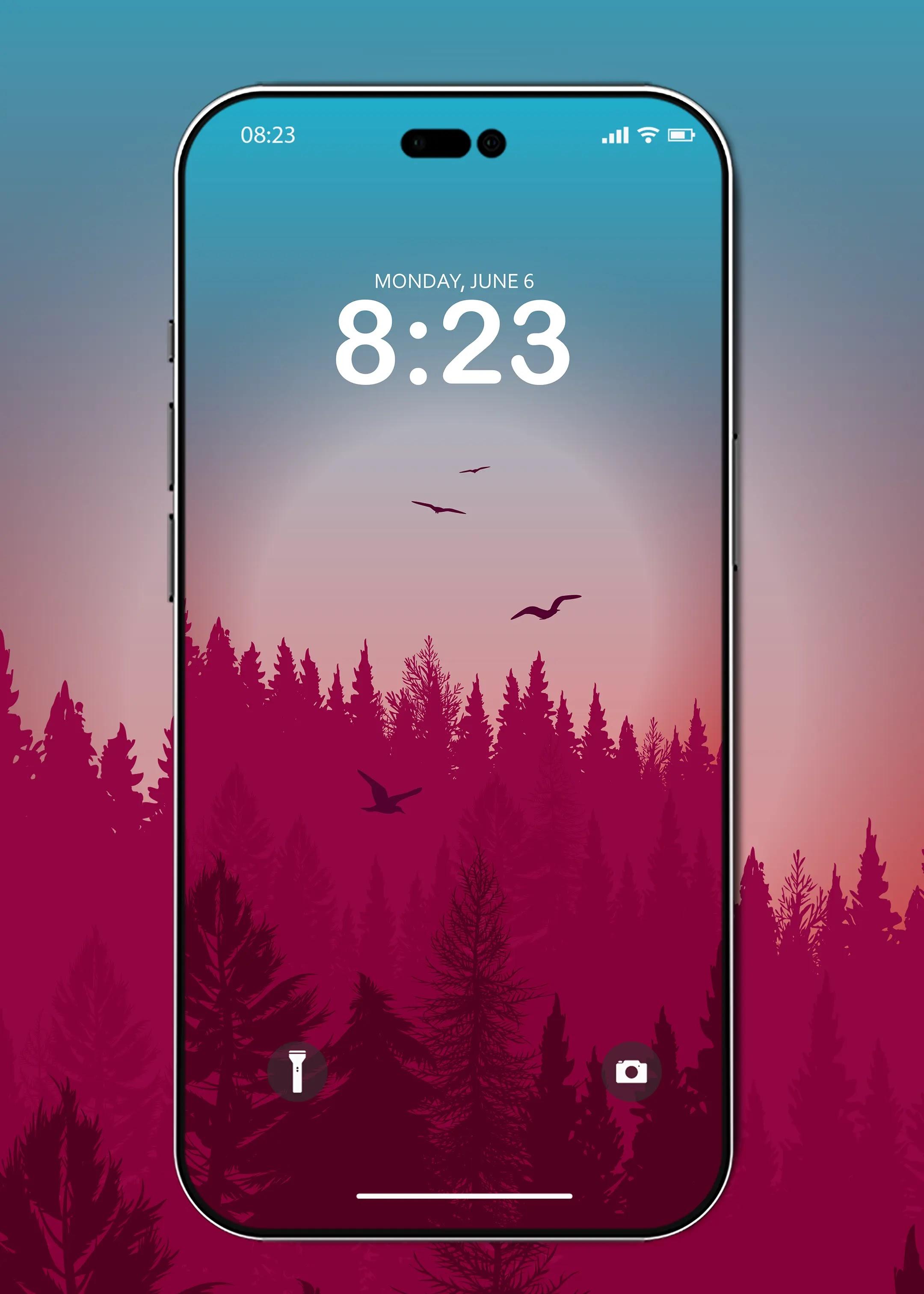 Beautiful wallpaper   aesthetic forest night