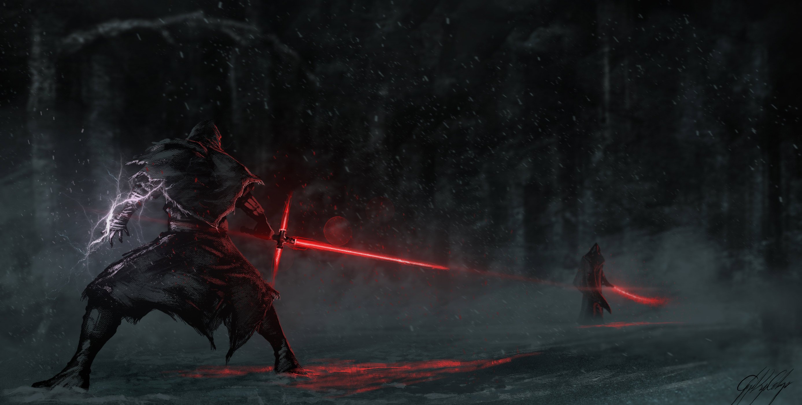  Friday Star Wars VII The Force Awakens by techgnotic 2774x1400