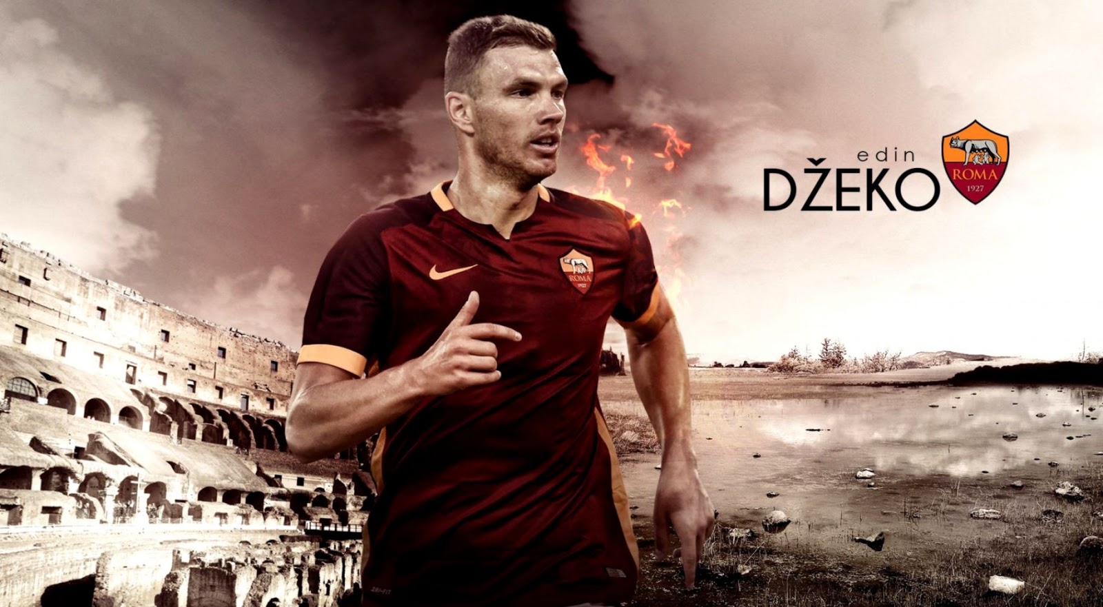 Edin Dzeko HD Wallpaper