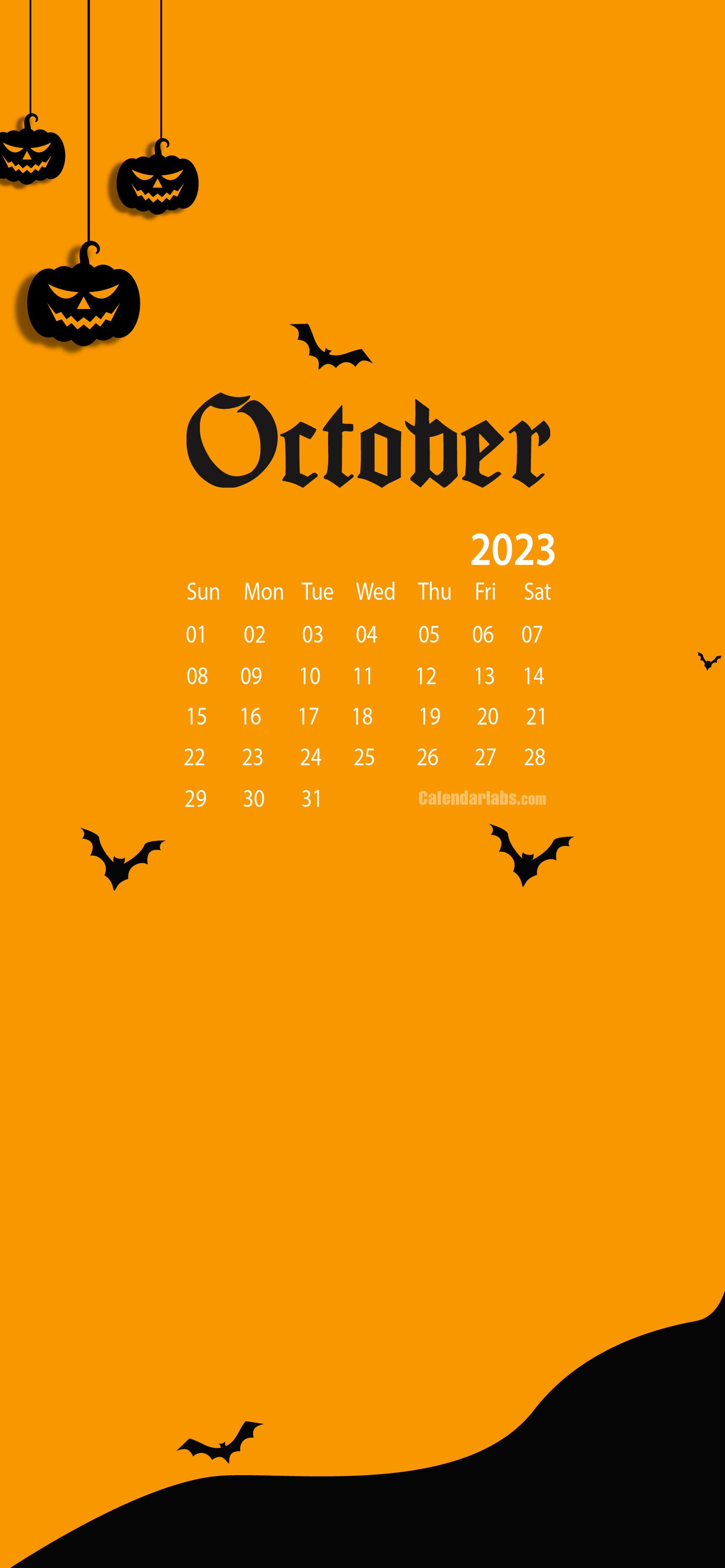 October Desktop Wallpaper Calendar Calendarlabs