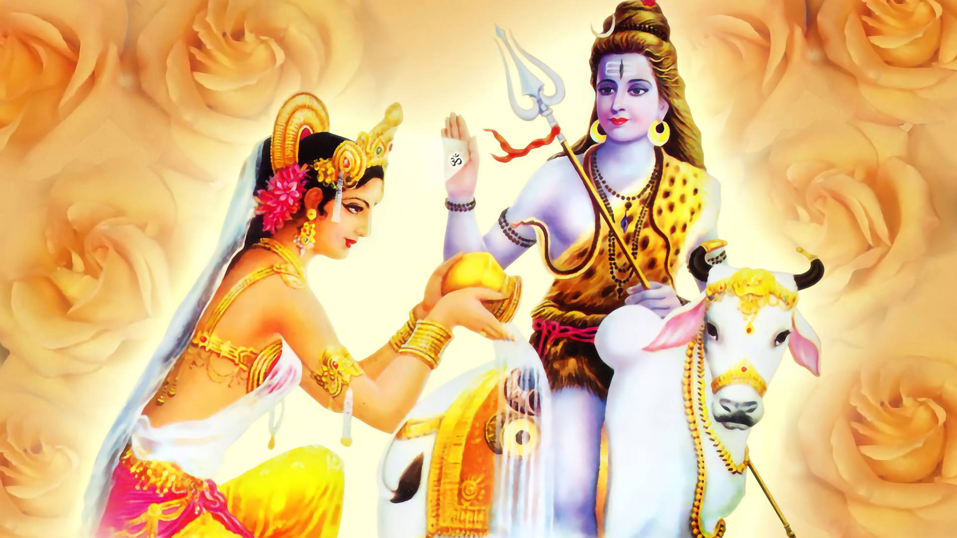Lord Shiva Parvati HD Wallpaper 1080p