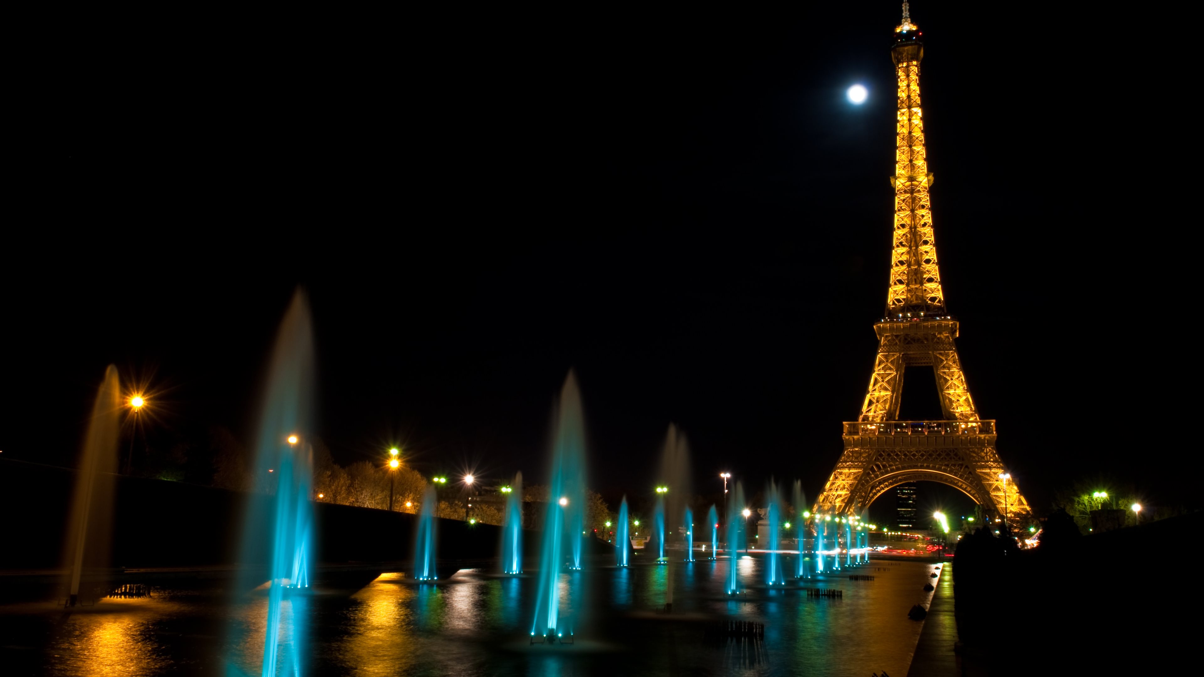 Paris At Night Tour Eiffel Wallpaper HD