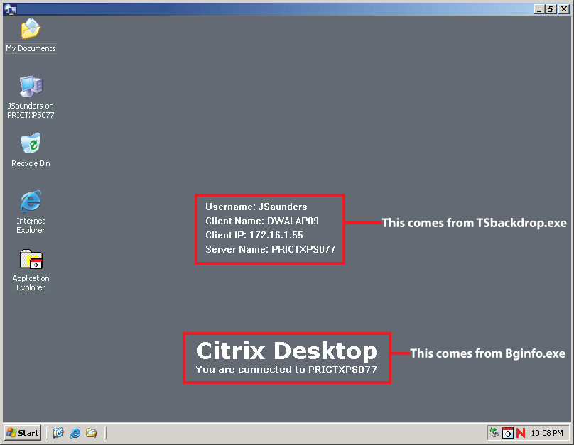 Displaying Useful Connection Information On The Desktop Wallpaper
