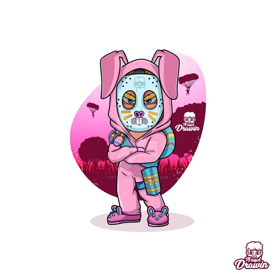 Fanart Rabbit Raider in the house Fornite by AngelDrawin on