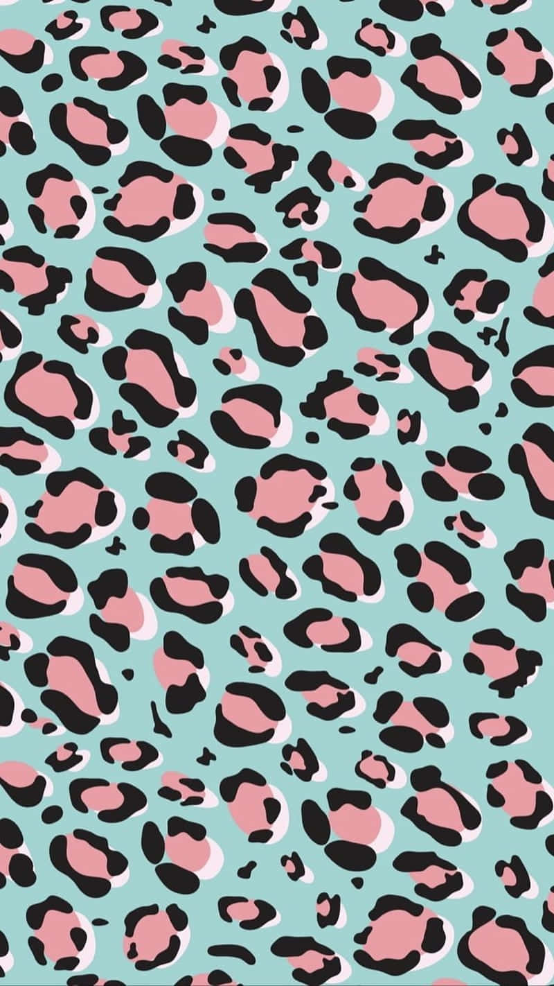 Cheetah Print Pastel Aesthetic Wallpaper