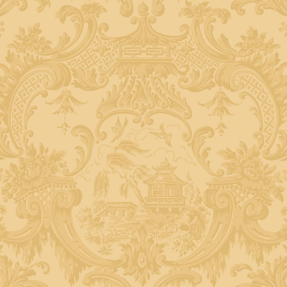 Chippendale China Yellow Wallpaper Archive Anthology Cole
