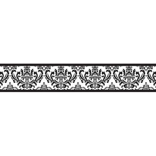 Jojo Designs Isabella Wallpaper Border In Black White
