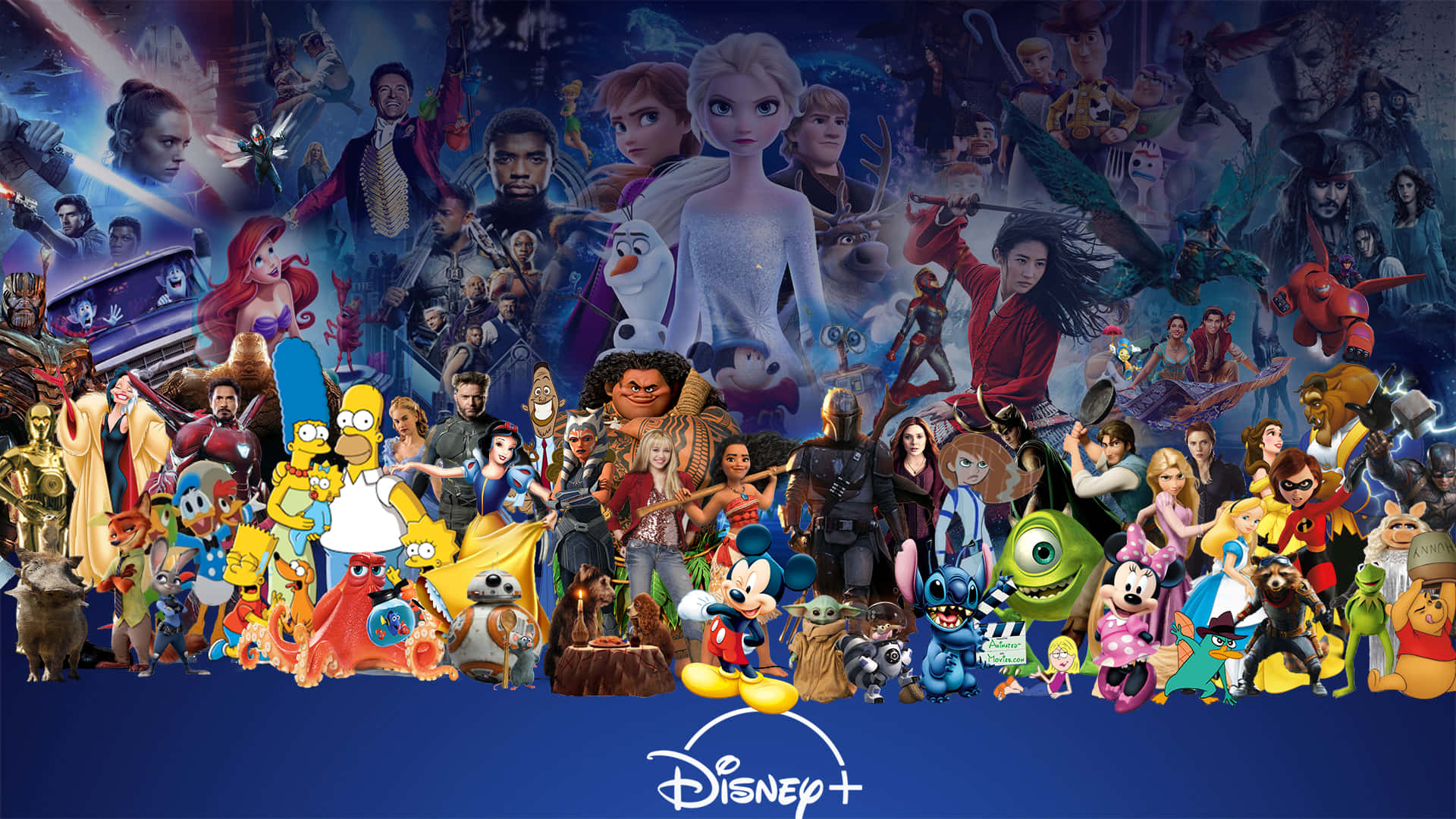 Disney Plus X Background Wallpaper