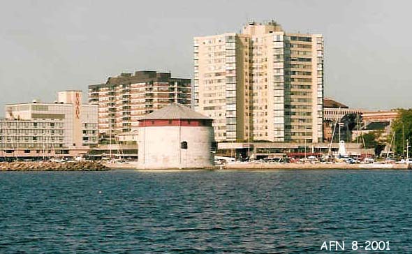The Victoria Shoal Martello Tower On Approach From