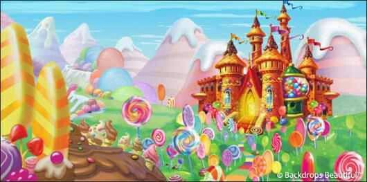 Candyland Castle Wallpaper Background