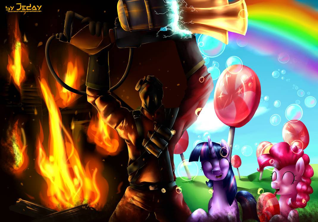 Meet The Pyro And Ponies Wallpaper By Jedayskayvoker