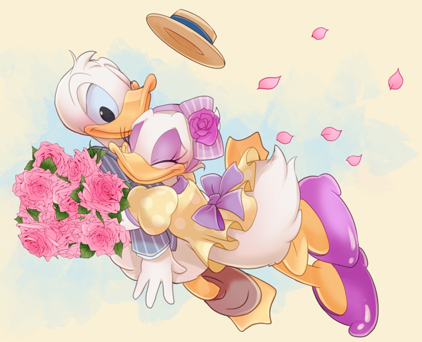 Disney HD Wallpaper Walt Daisy And Donald Duck