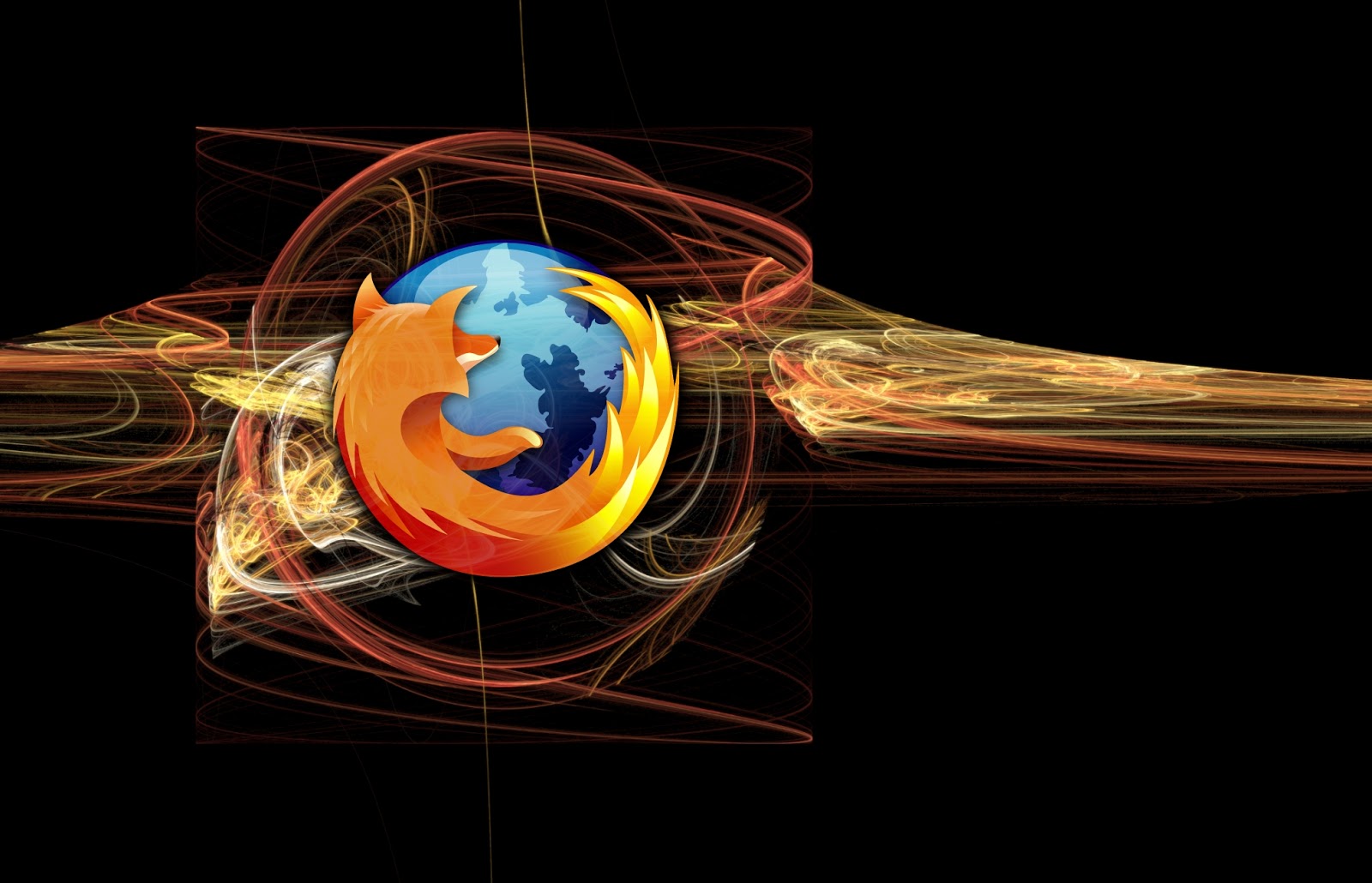Mozilla Firefox Browser And Wallpaper