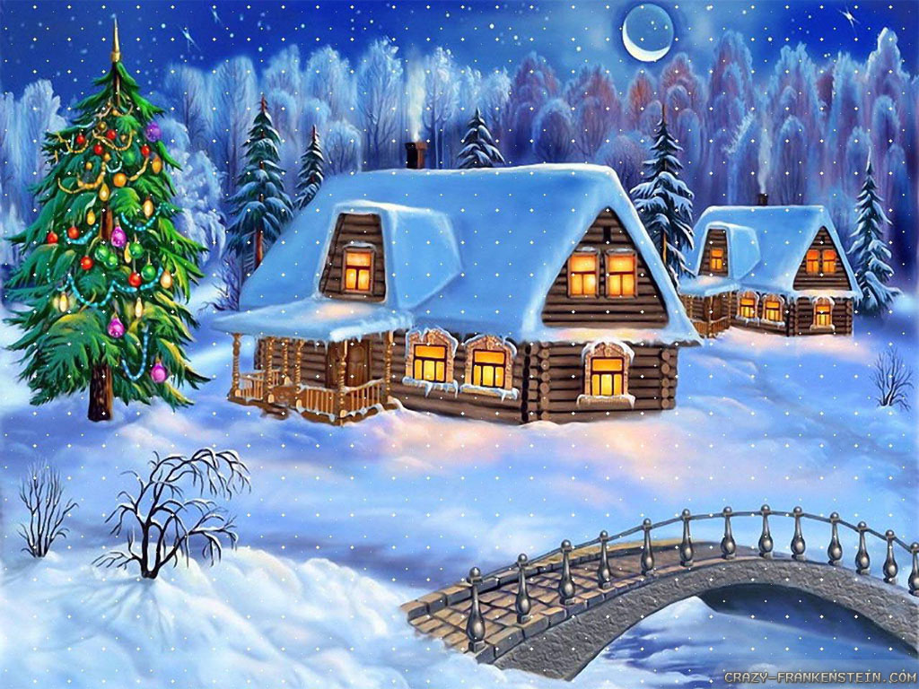 Christmas Wallpaper Merry Beautiful Scenery Memes