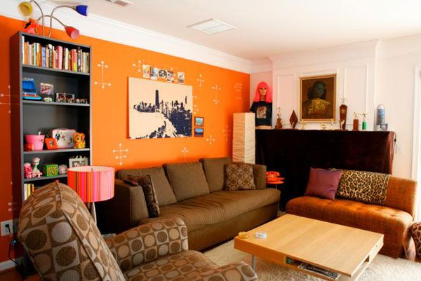 Living Room Orange Wallpaper Best Paint For Living Rooms Ideas best