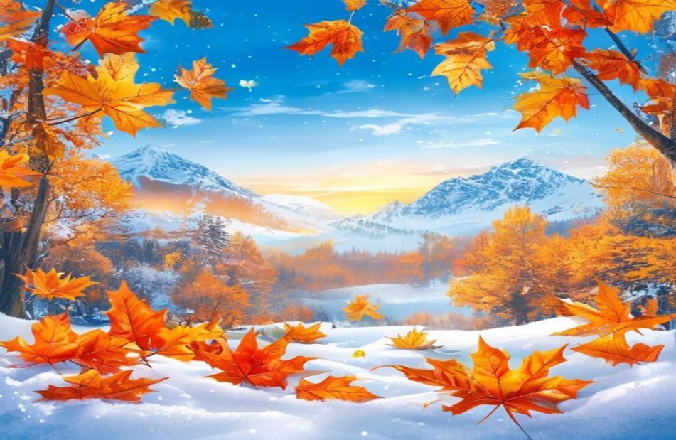 Fall Winter Background Wallpaper
