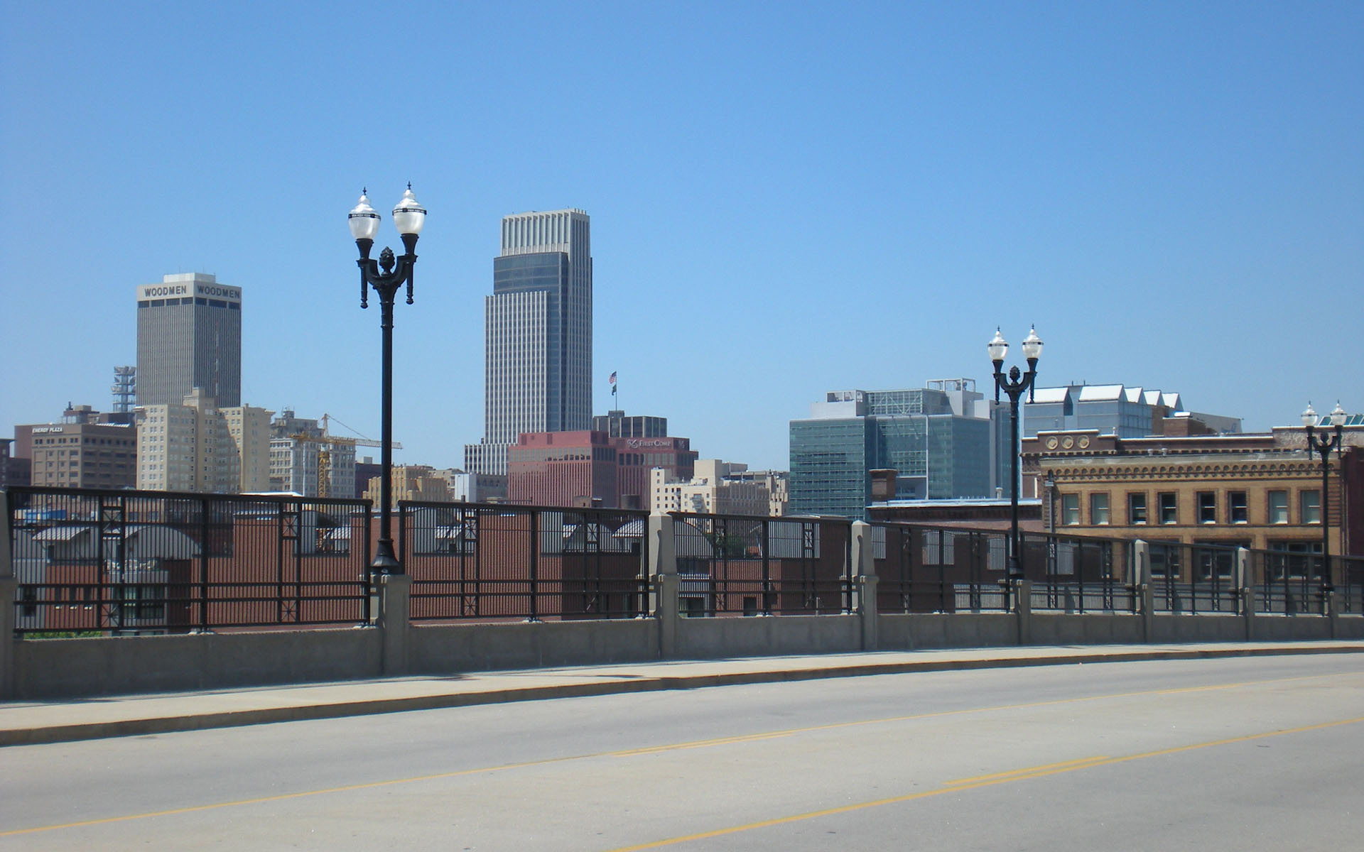Omaha City Skyline In Of Usa HD Wallpaper