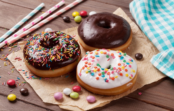 Wallpaper Donuts Chocalate Glaze Image For