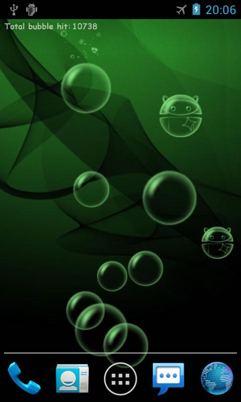 Fun Bubble Live Wallpaper Where You Can Tap Bubbles To Burst Now