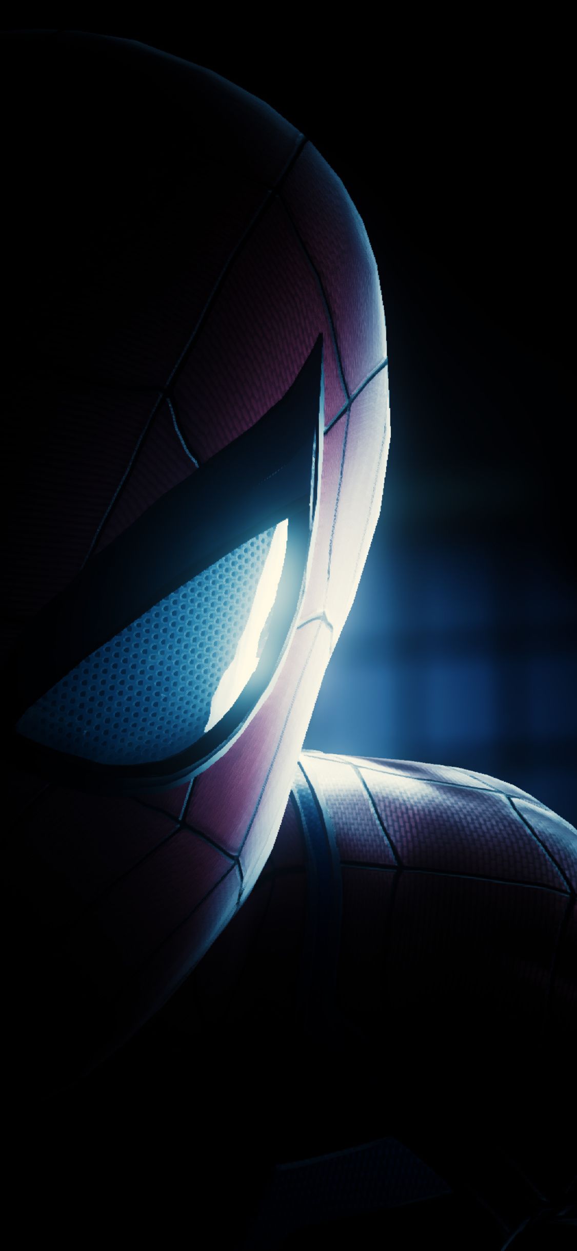 Spiderman Half Mask Face Closeup iPhone Xs