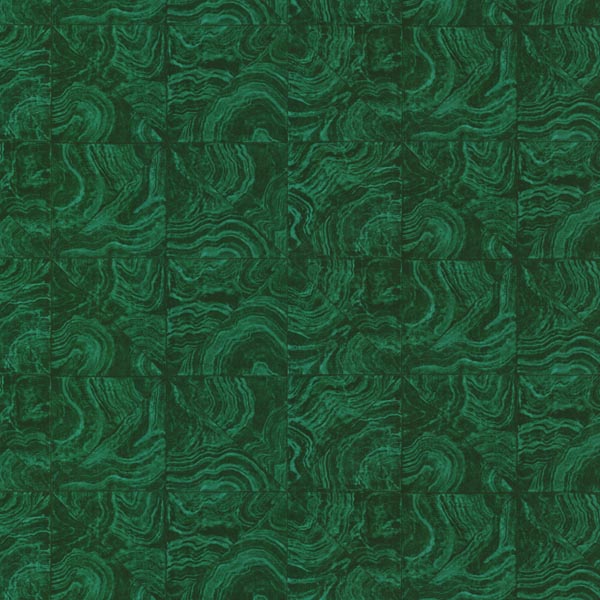 Hzn43102 Green Stone Tile Malachite Horizon Wallpaper By Warner