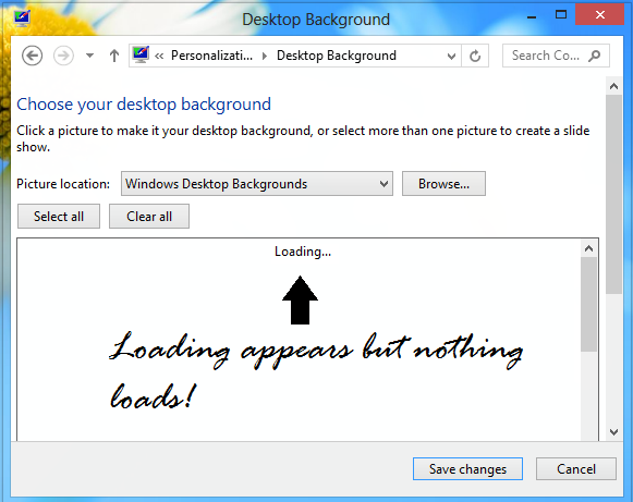 Unable To Change Desktop Background In Windows