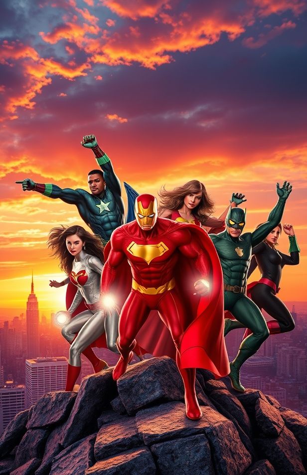3d Super Heroes Wallpaper