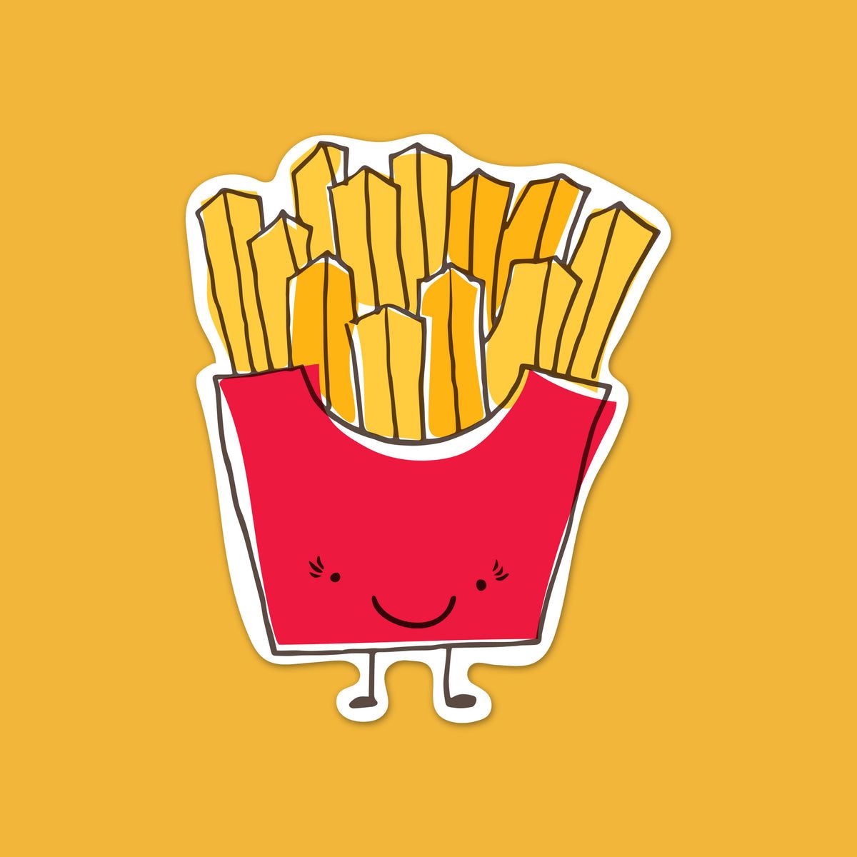 Cute French Fries Wallpaper