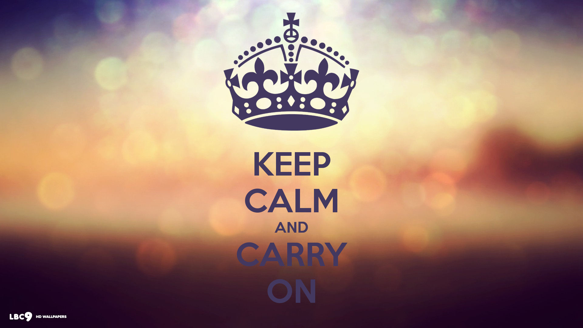 Keep Calm And Carry On Wallpaper Typography HD Background
