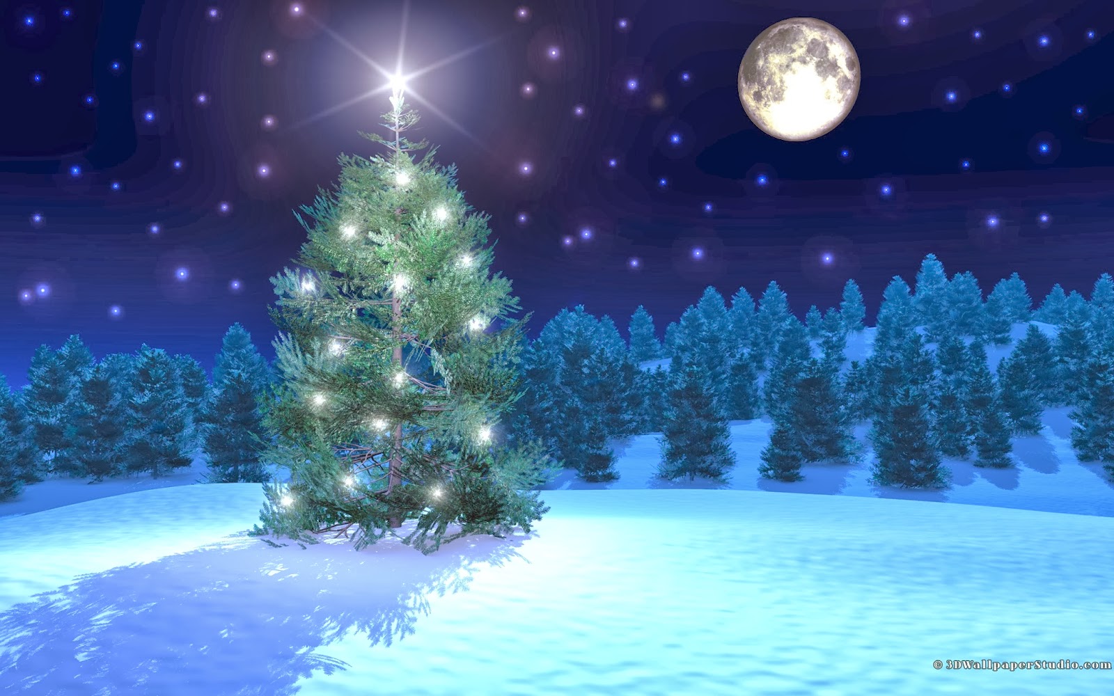 HD Wallpaper 4u 3d Christmas Tree For Desktop