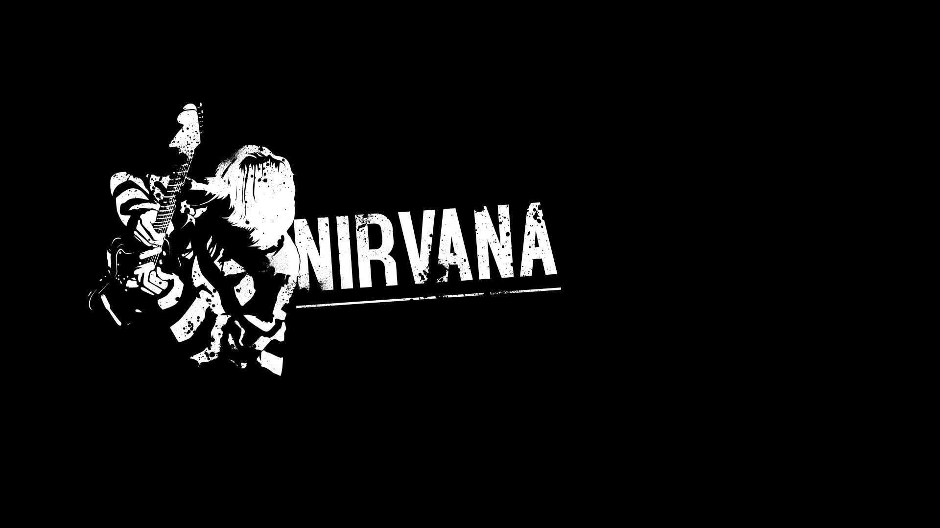 nirvana kurt cobain black background HD Wallpaper   Music Dance