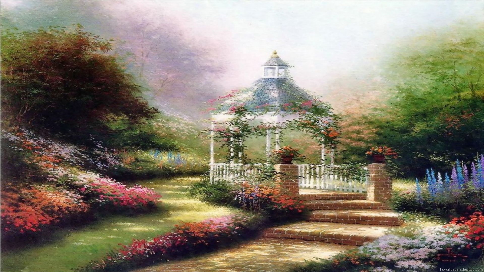 Thomas Kinkade Christmas Wallpaper - WallpaperSafari