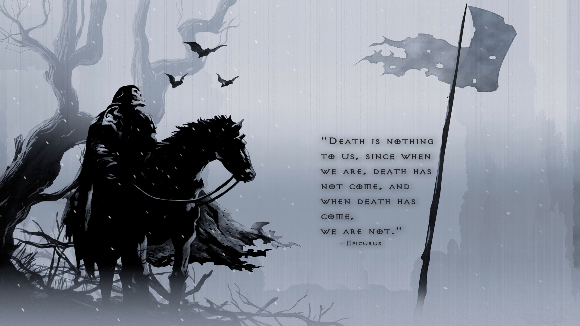 Dark Fantasy Warrior Grim Reaper Wallpaper