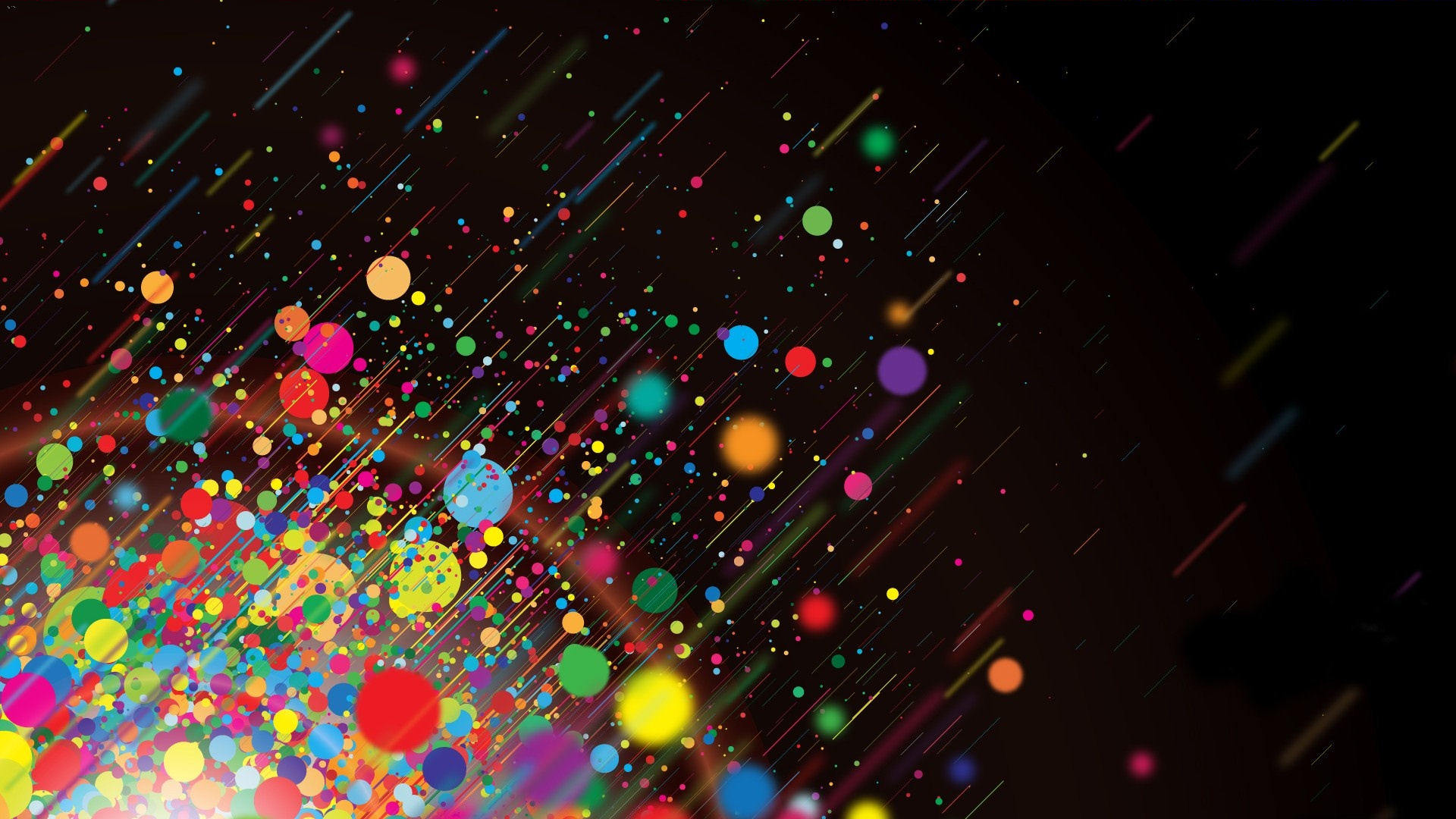 Cool Custom Background Bright Colorful Dots