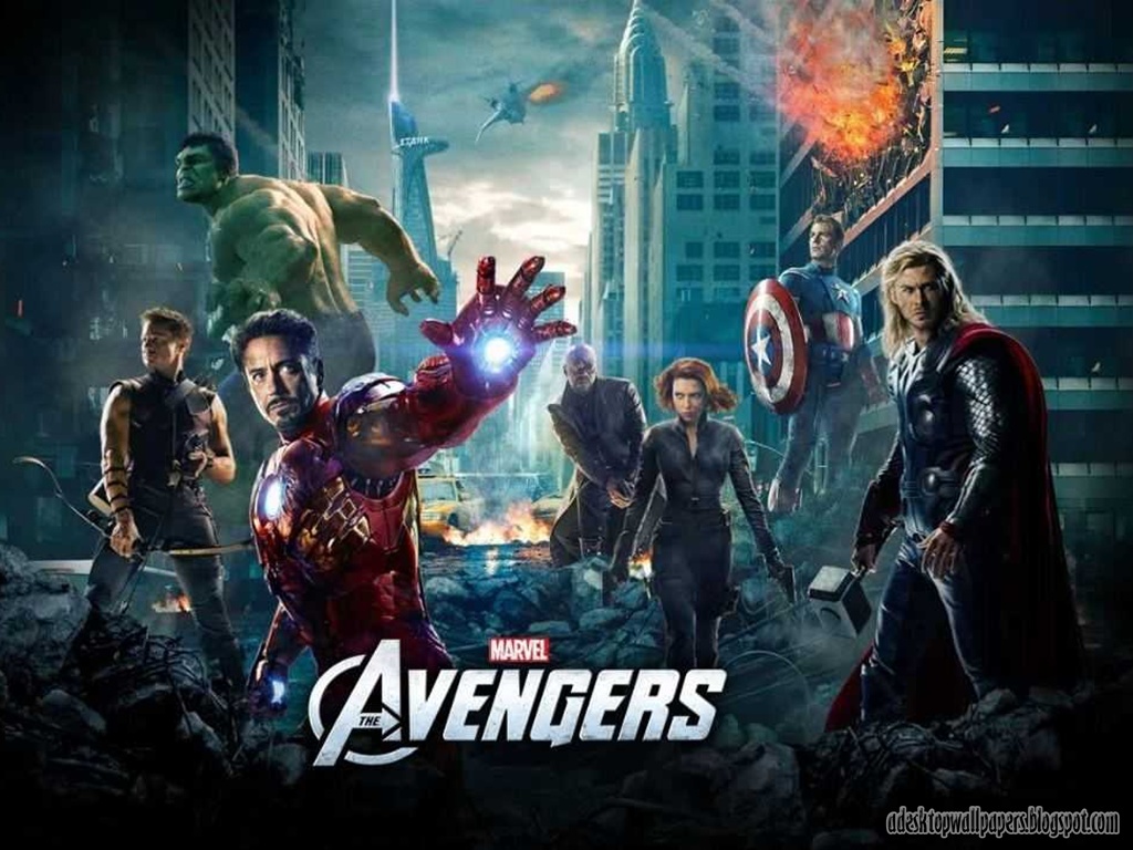Background For Desktop Of The Avengers Wallpaper