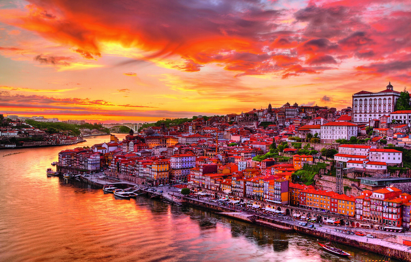 Wallpaper River Portugal Port Porto Image For