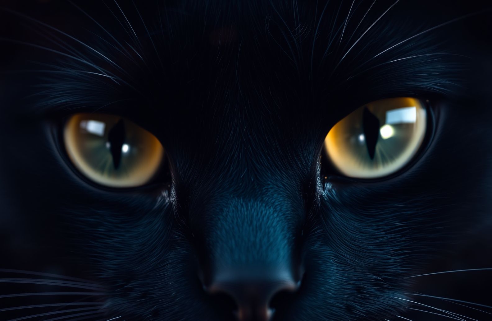 Black Cat Eyes Wallpaper