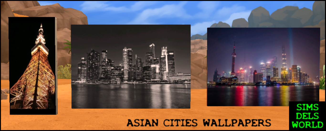 Simsdelsworld The Sims Sdw Asian Cities Wallpaper