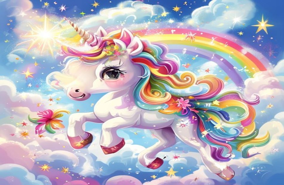 Cartoon Unicorn Wallpaper